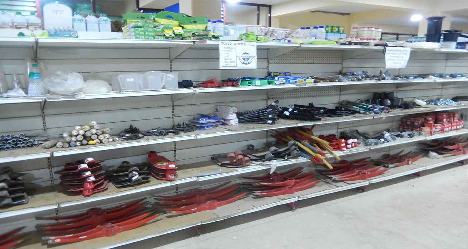 Agri Super Market product racks